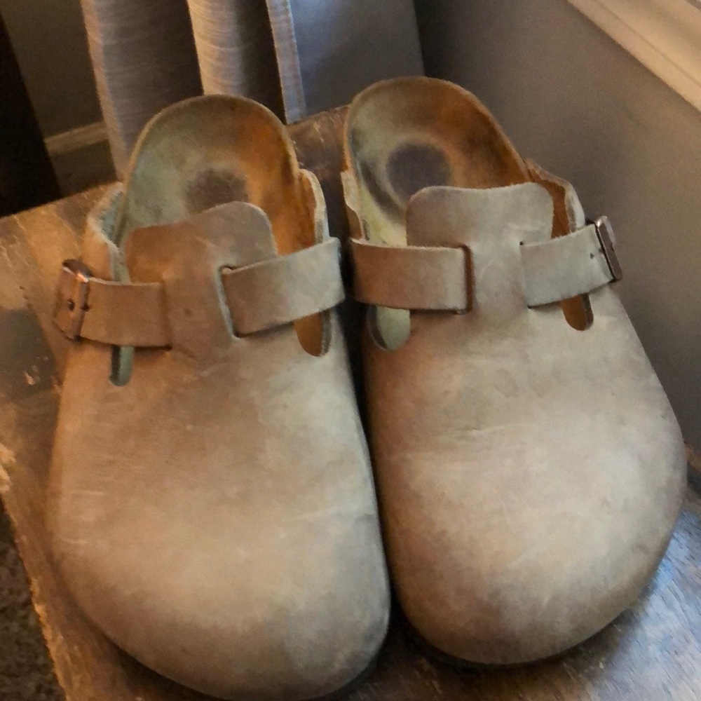 Birkenstock Boston Oiled Leather Tobacco Brown, 36 regular width